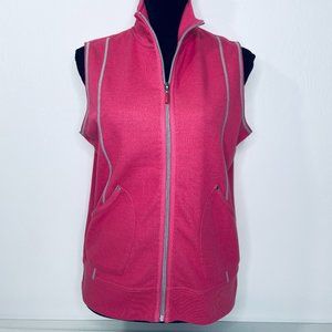 BLAST PINK w GRAY TRIM VEST  SIZE LARGE PETITE